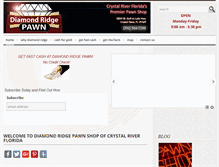 Tablet Screenshot of diamondridgepawn.com